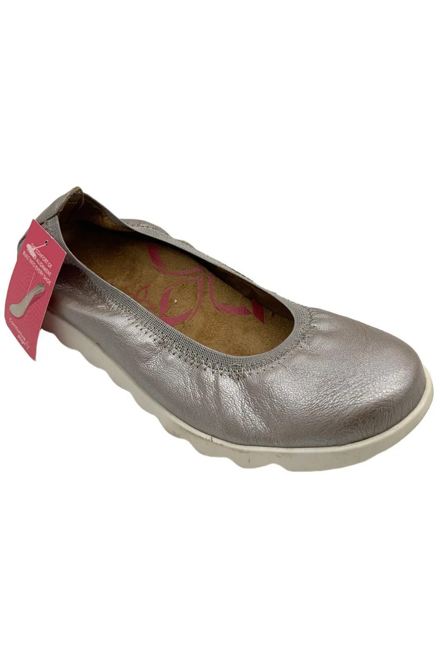 Comfortiva Women's Grace Flats Silver - Wide